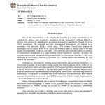 2022 Rationale for Proposed Amendments to the Constitutions of the ELCA