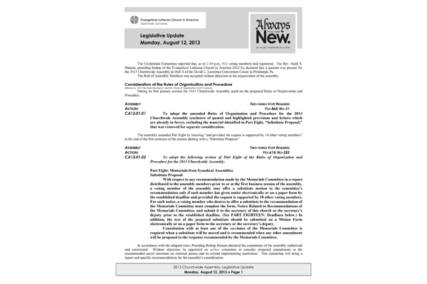 2013 Legislative Updates