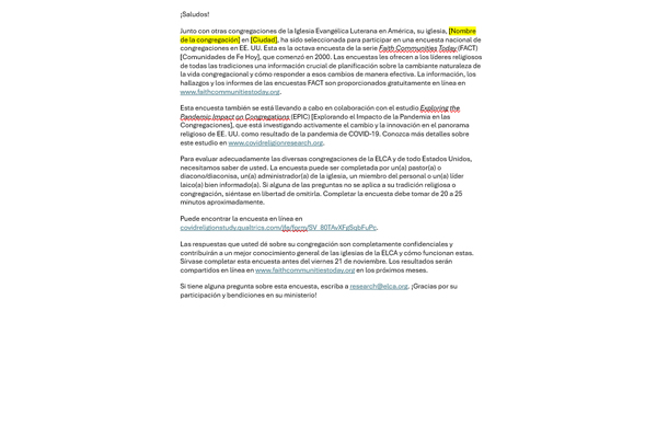 2025 FACT Survey Email (SP)