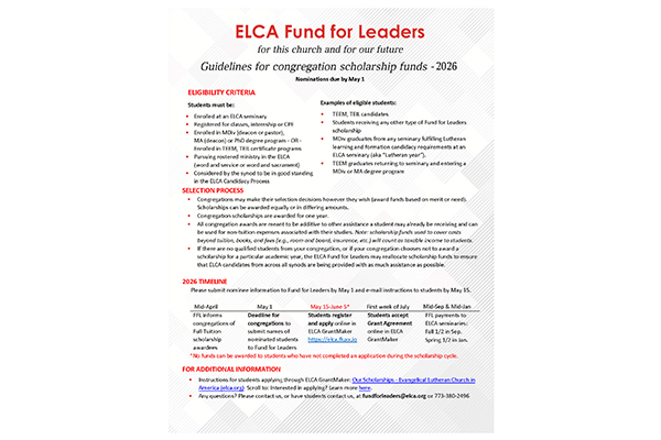 2026 Guidelines for Congregations Thumbnail Image