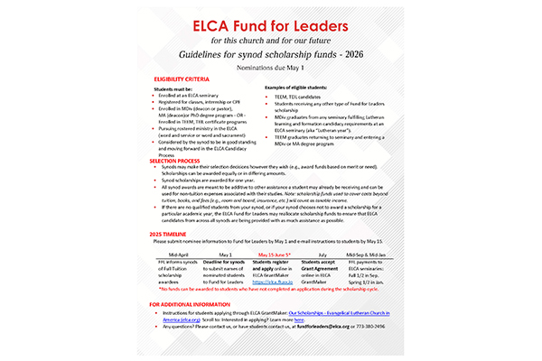 2026 Guidelines for Synods Thumbnail Image