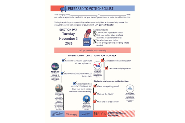 2026 Prepared to Vote Checklist Fillable Thumbnail Image