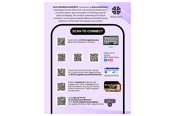 ELCA Witness in Society QR Codes Thumbnail Image