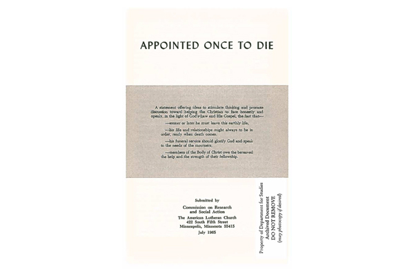 ALC Appointed Once to Die