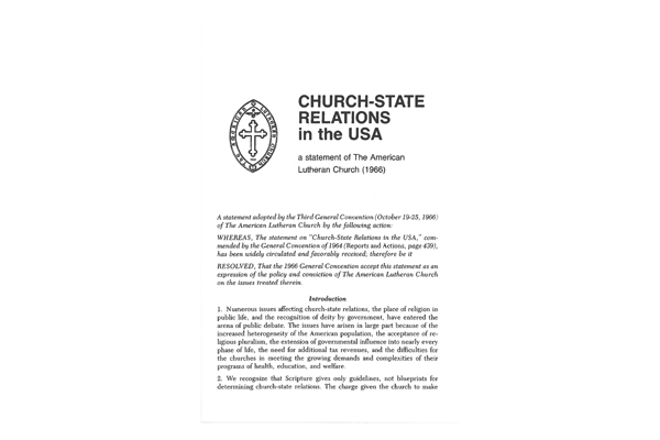 ALC Church and State