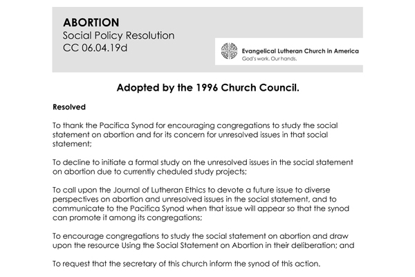 Abortion Study Materials SPR96