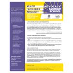 Advocacy Summer School - Session 1 - Discussion Starter