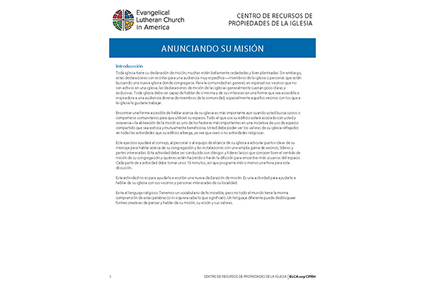 Spanish: Anunciando su mission