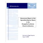 Assessment Report of Synod Anti Racism Teams