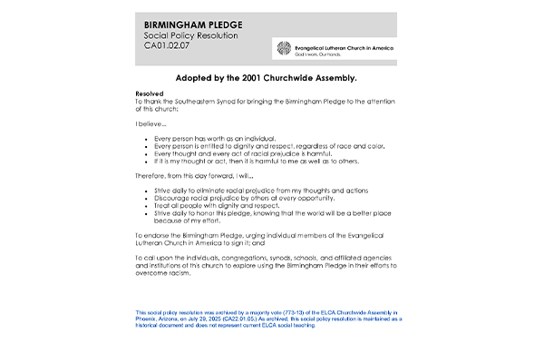 Birmingham Pledge SPR01