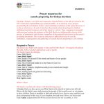 Bishop Election Prayer Resources