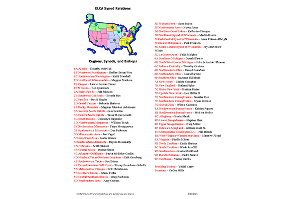 Bishops and Synods Map at a Glance 2026 Thumbnail Image