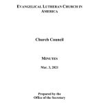 Church Council Minutes March 3
