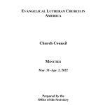Church Council Minutes Mar 31 - Apr 2