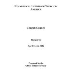 Church Council Minutes April 11-14, 2024