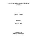 Church Council Minutes October 2 and 3 2025 Thumbnail Image