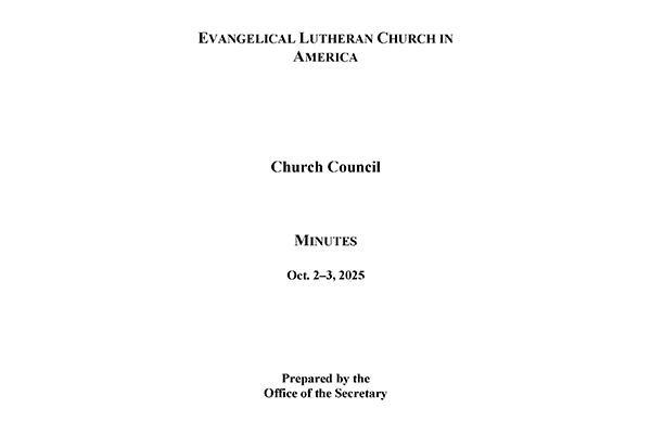 Church Council Minutes October 2-3, 2025