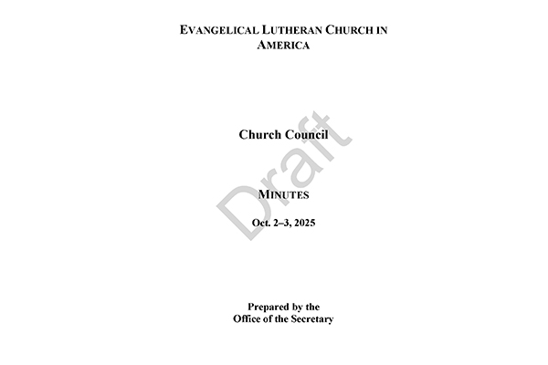 Church Council Minutes October 2-3, 2025