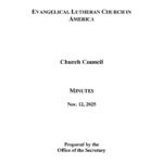 Church Council Minutes November 12, 2025 Thumbnail Image