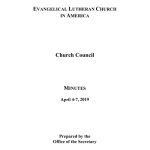 Church Council Minutes - April 4-7