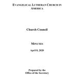 Church Council April 8