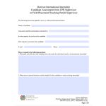 CPE Supervisor Horizon International Internship Form