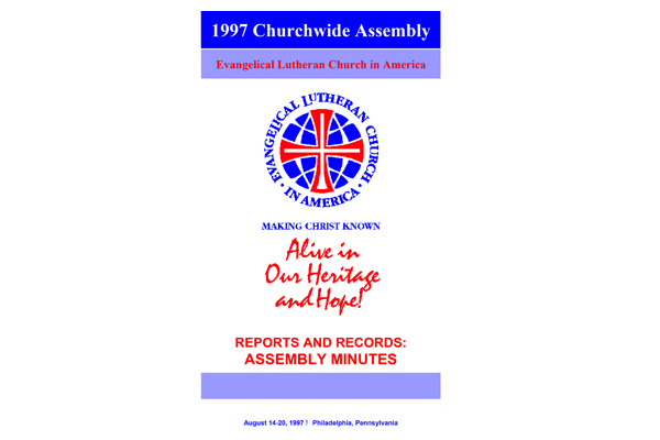 1997 Actions of the Churchwide Assembly