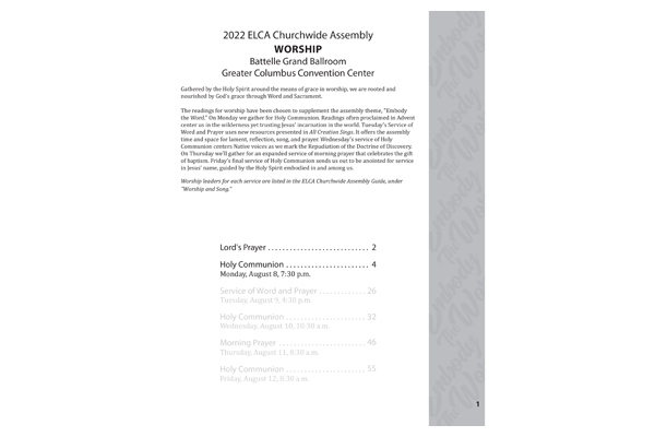 Worship – Monday – Holy Communion