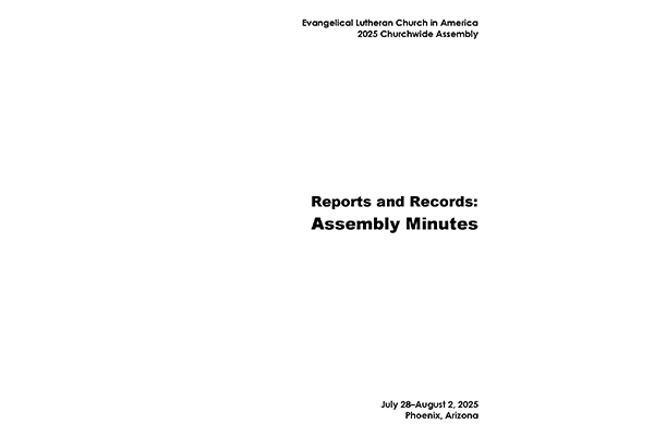 2025 Churchwide Assembly Minutes