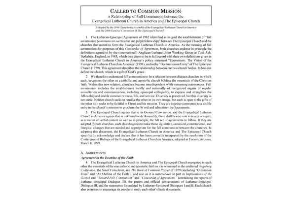 Called to Common Mission