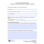 Candidacy Committee Recommendation Form