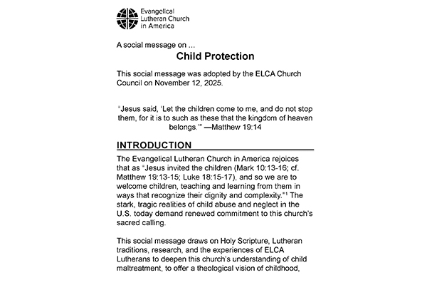 Child Protection Social Message (Large Print)