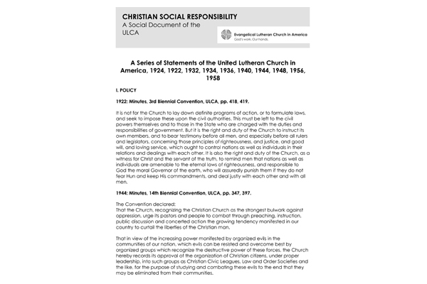 ULCA Social Responsibility