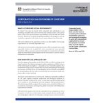 Corporate Social Responsibility Overview