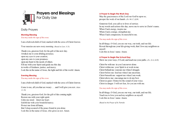 Prayers and Blessings for Daily Use