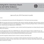 Declaring ELCA a Sanctuary Church Body and Call for Guidance SPR19
