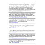 Developmental Disabilities Resources