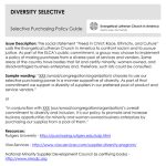 Diverity Selective Purchasing Policy Guide