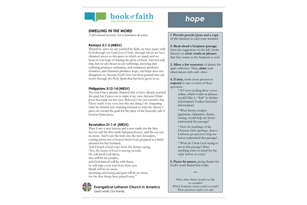 Dwelling in the Word – HOPE