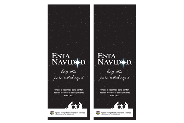 Christmas Nativity BW Door Hanger No Template – Spanish