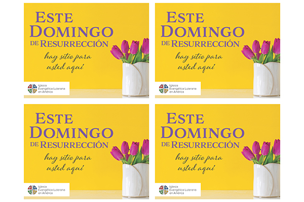 Easter Tulips Postcard 4 Up – Spanish