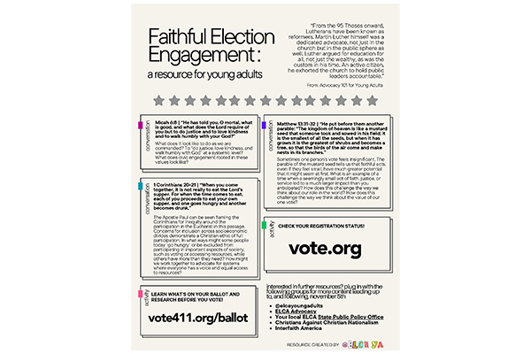ELCA Young Adults Faithful Election Engagement