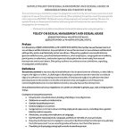 ELCA Sample Policy on Sexual Harrassment or Sexual Abuse in Congregations