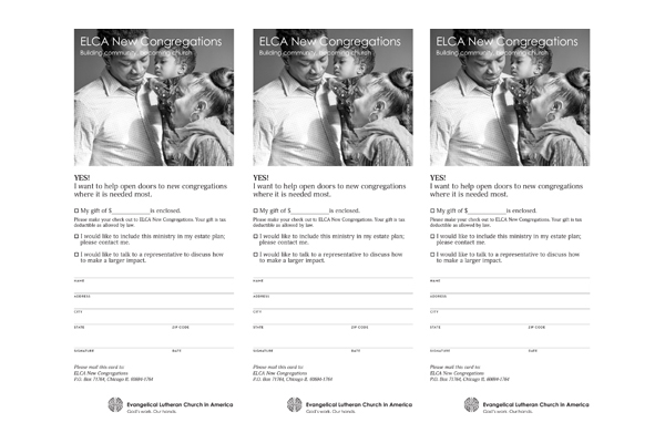 New Congregations Reply Cards