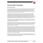 Evangelical Lutheran Worship: Narrative Holy Communion