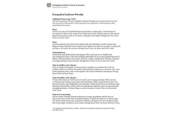 Worship Resource: Violence