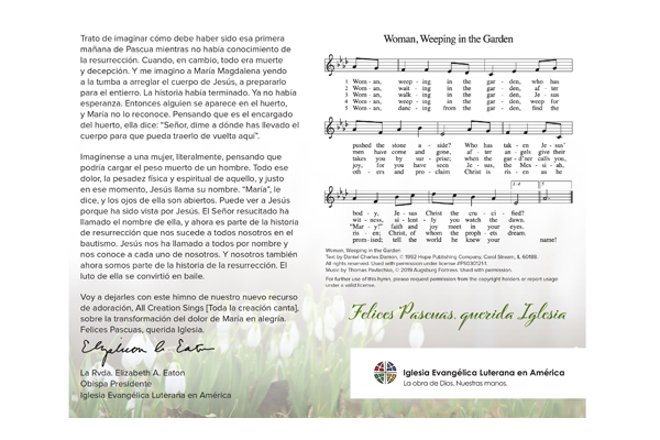 Bishop Eaton’s Easter Message 2021 Spanish