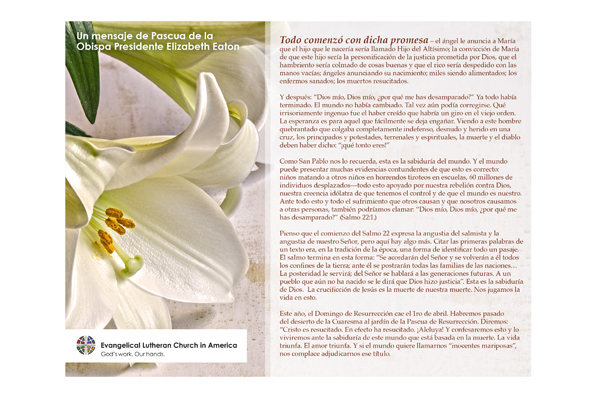 Easter Message 2018 (Spanish)