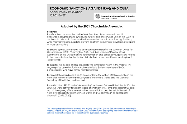 Economic Sanctions Iraq SPR01