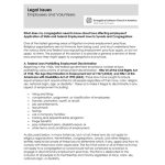 Employment Laws Affecting Congregations